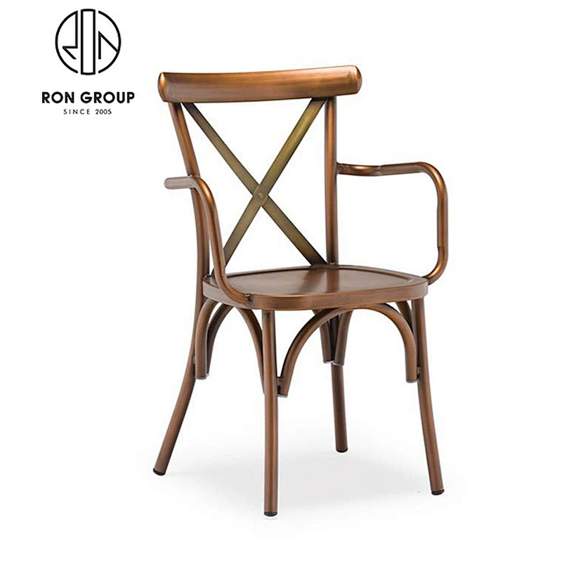 Antique wholesale wedding indoor cross X back armchair