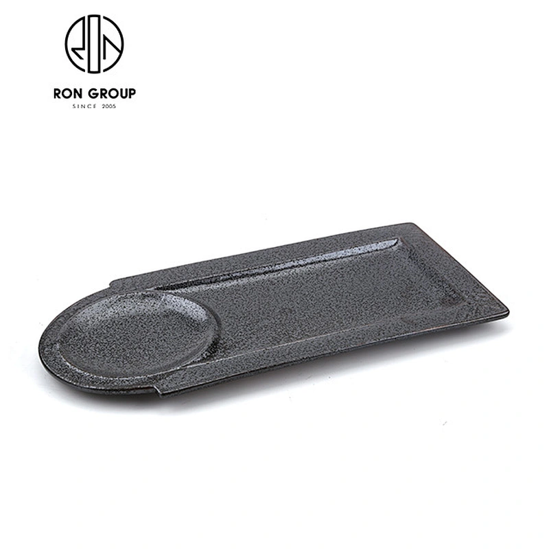 Wholesale Black Color Restaurant Ceramic Crokery Tableware