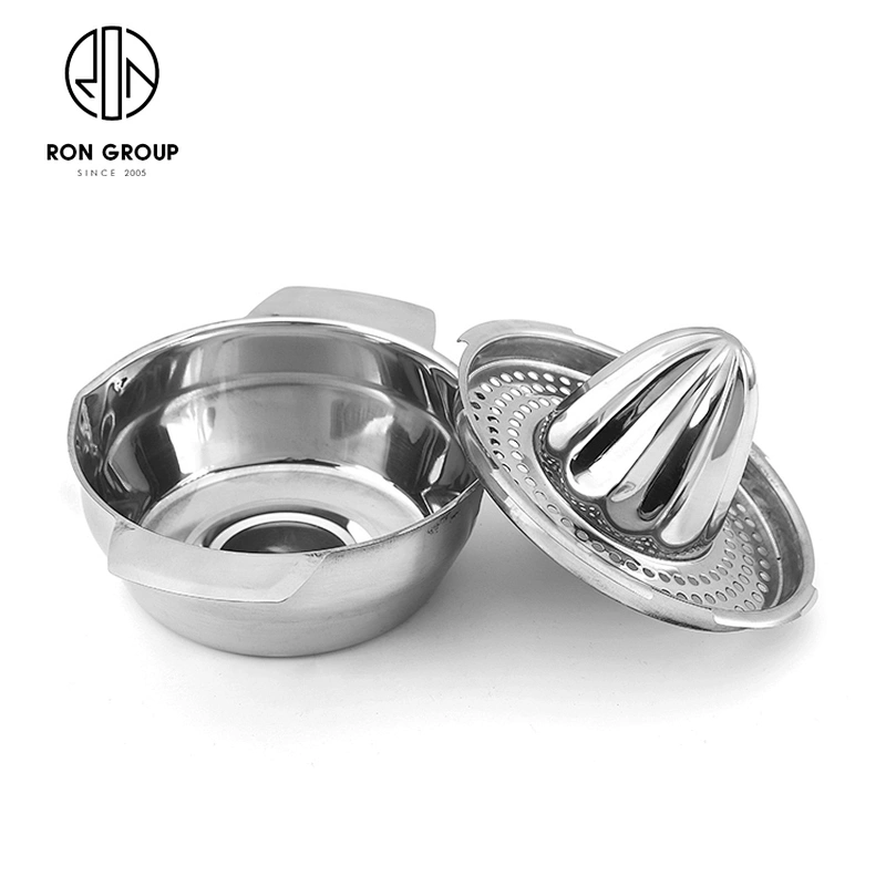 Kitchen Tools Stainless Steel Manual Fruits Squeezer Juicer Bowl