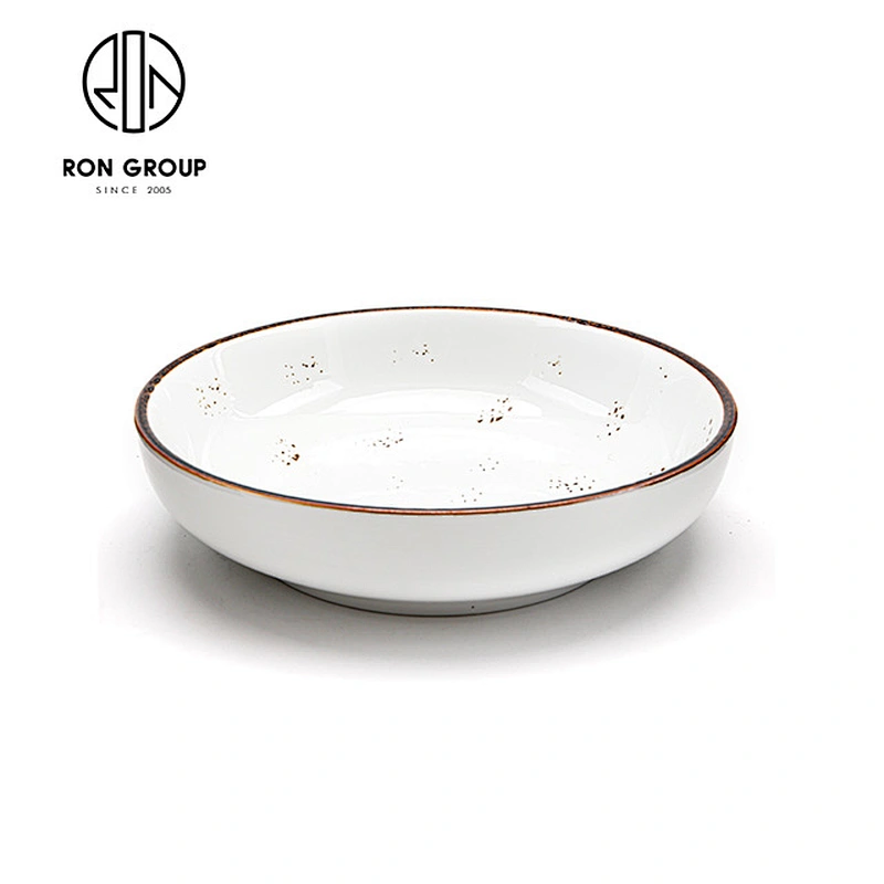 Wholesale Restaurant White Ceramic Dinner Tableware Hospitality Plates