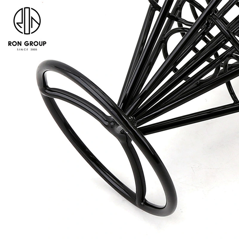 Restaurant Counter Food Four Cone Black Wire Rack French Fry