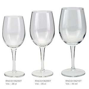 Luxury White Transparent Glass High End Restaurant Custom Wine Glass