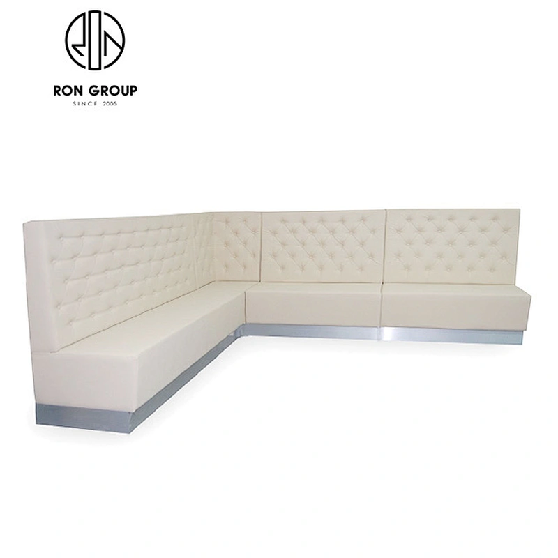 Wholesale Furniture White Leather Corner Sofa