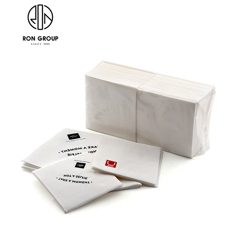 Wholesale Restaurant Wedding White Color Personalized Paper Napkins