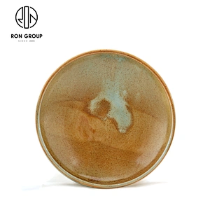 Restaurant Custom Dinnerware Glazed Ceramic Round Food Soup Plate