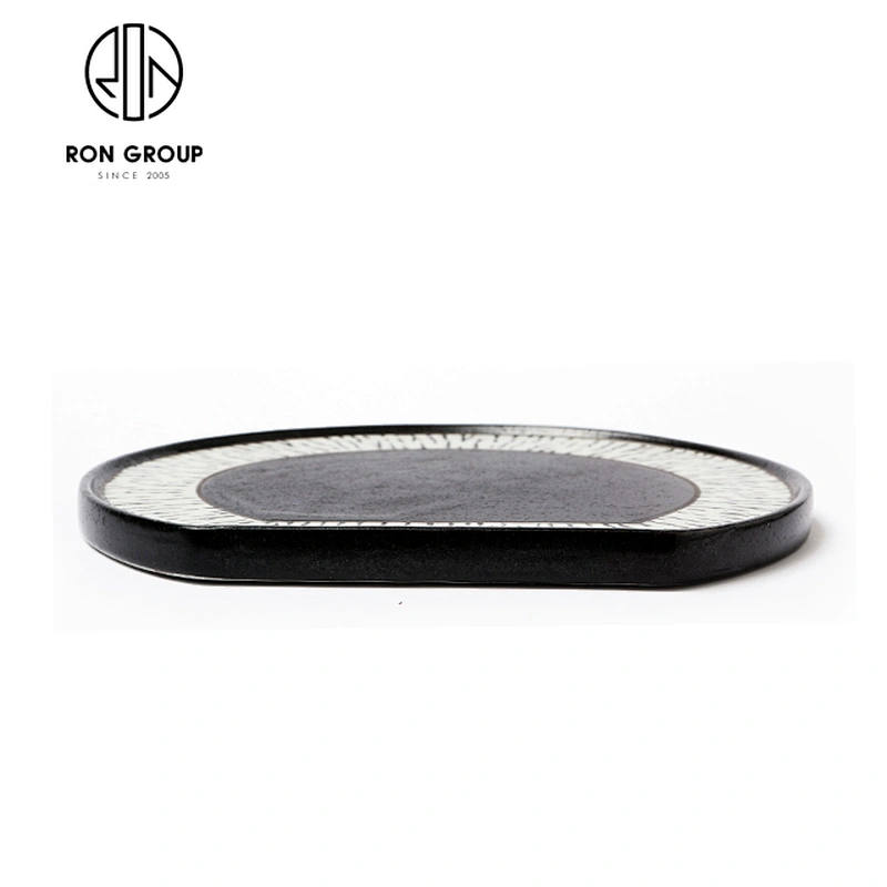 Personality Hotel Dinnerware Fruit Food Plate Irregular Ceramic Tray