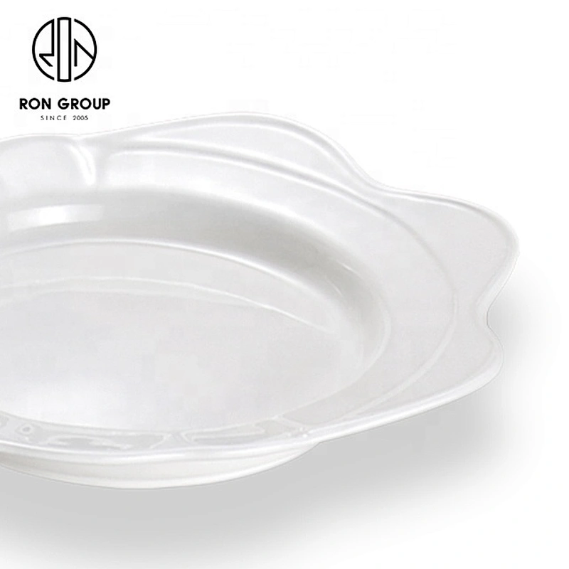 High Quality Unique Sun Flower Round Soup Plate For Restaurant