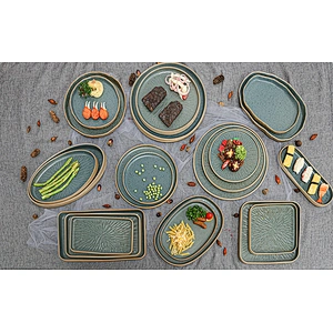 Restaurant Customized Lightweight Square Flat Plate Suit