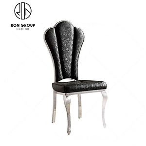 Metal frame stainless steel banquet dining chair