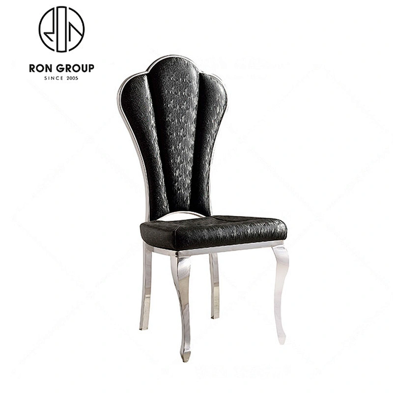 Metal frame stainless steel banquet dining chair
