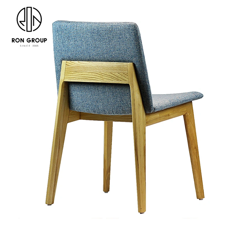 Customized Restaurant Solid Wood Frame Stackable Luxury Modern Dining Chairs