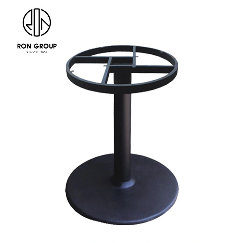 Wholesale Restaurant Black Cast Iron Dining Table Metal Leg
