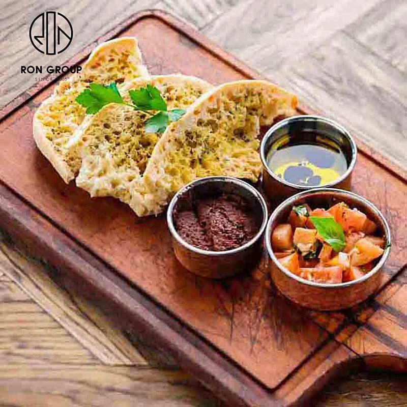 Hot Sale Reusable Restaurant Copper Coated Stainless Steel Metal Sauce Cups