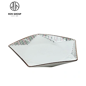 Japanese hexagonal high bowl hand-painted ceramic bowl