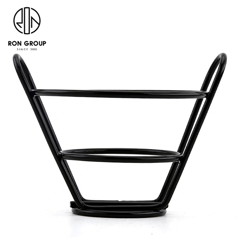 Modern Restaurant Stainless Steel Fast Food Stand Wire French Fry Holder