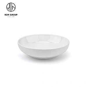 Custom Tableware Porcelain Noodles Soup Plate For Hotel Catering