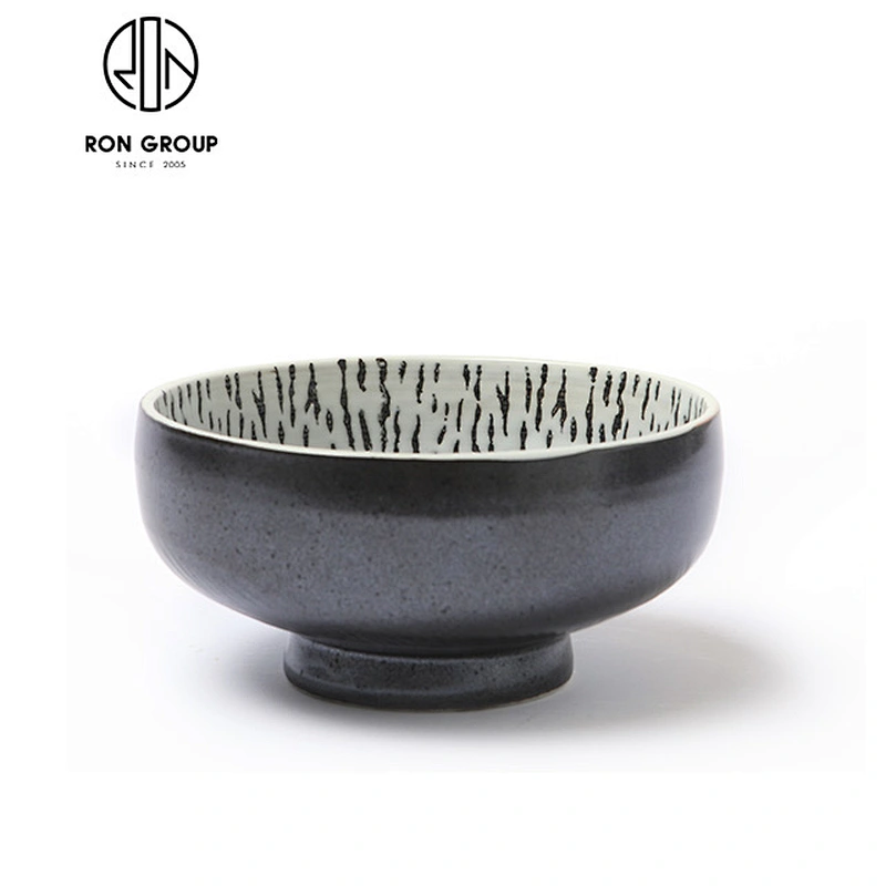 China wholesale Japanese style irregular ceramic  bowl with 4.25'' lotus-shaped