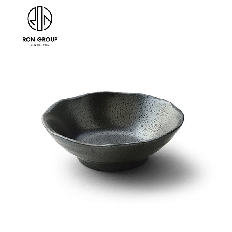 Wholesale Restaurant Matt Black Ceramic Rice Bowl