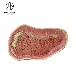 Hotel Restaurant Custom Dinner Plates Abnormal Shell Shaped Dish