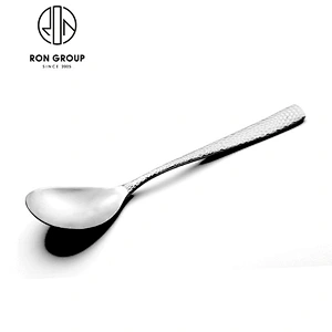 Good Quality Restaurant Stainless Steel Big Soup Spoon With On Handle Set