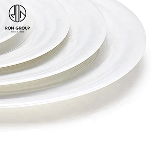 Custom Wholesale Retail Ceramic Shallow Dish For Restaurant