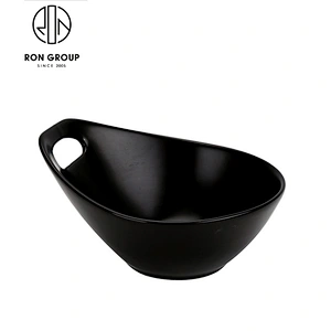 Wholesale Restaurant Hotel Ceramic Soup Bowls With Handle