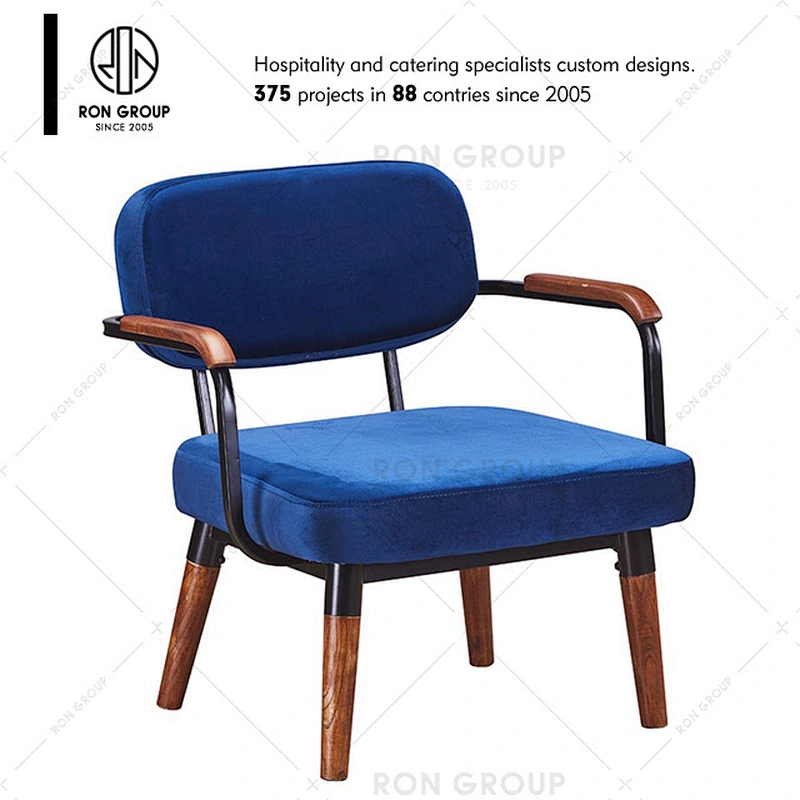 Restaurant Leather Dining Chair With Metal Frame