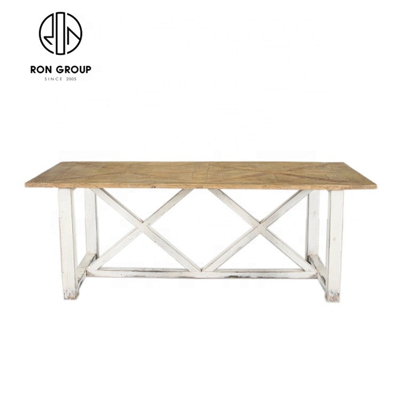 Latest Modern Commercial Hotel Restaurant Rectangle Wooden Dining Table