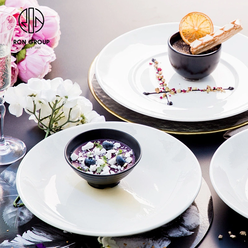 Manufacturer Wholesale Butter Bread Plate Round Porcelain Dish