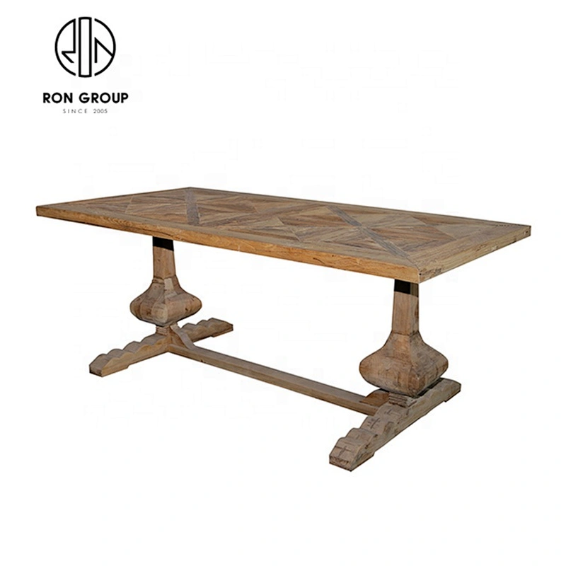 Commercial Good Quality Metal X Shape Cross Leg Parquet Dining Table