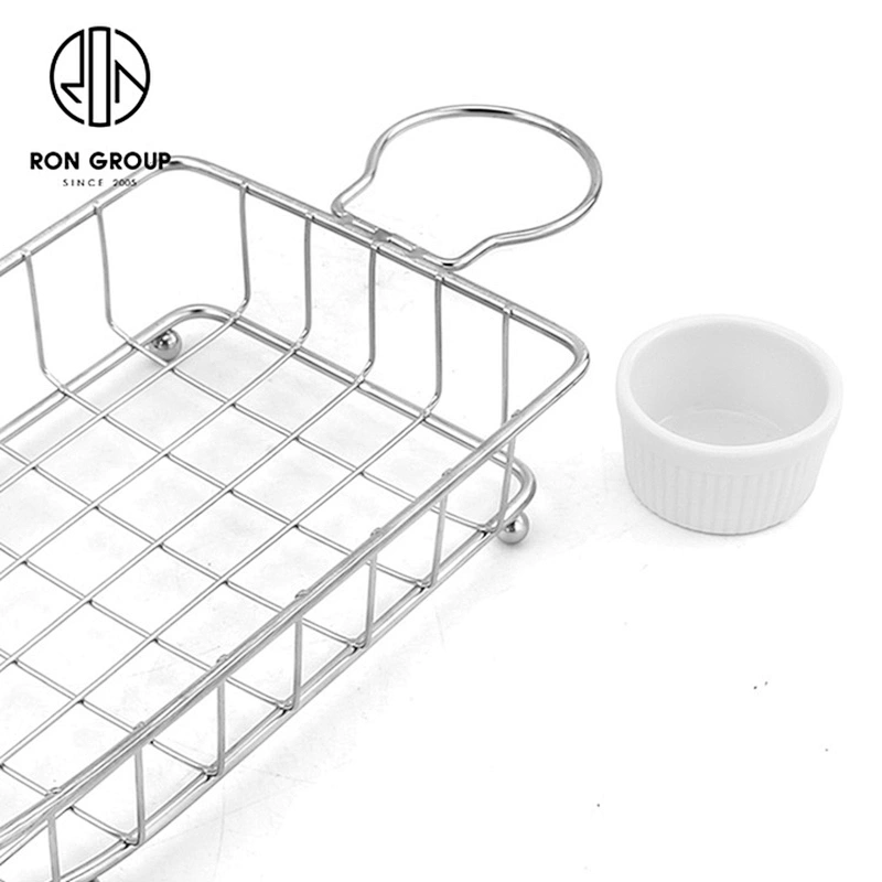 New Style Wire Iron Stainless Steel Boat-Shape Basket With Dip Dishes