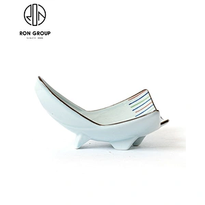 Ceramic Restaurant Boat-Shaped Melamine Plate