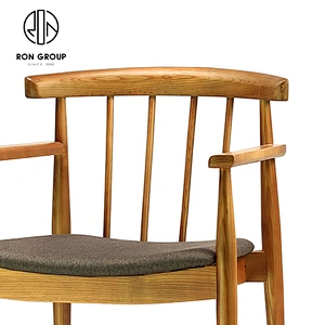 Nordic Style Soft Seat Wooden Furniture Cafe Chairs Restaurant Dining