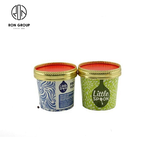 Restaurant supplier disposable custom printed 100% Disposable Eco-friendly ice cream cup