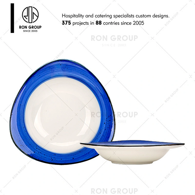 Italian Restaurant Modern Blue Crockery Dinnerware