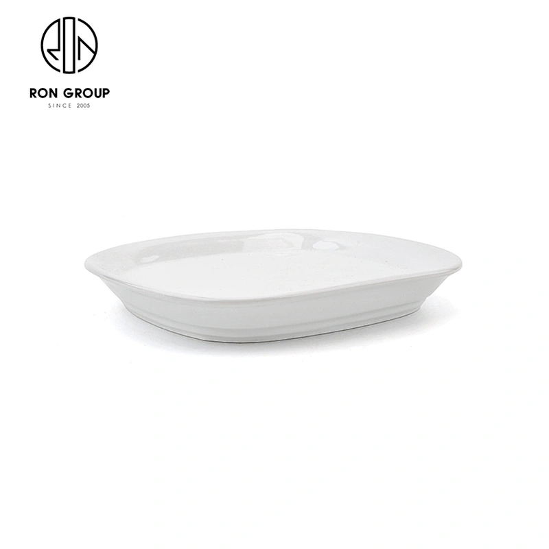 Hot Selling Restaurant Dinnerware Porcelain Round Food Square Plate