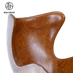 Modern Style Living Room Chair Cashmere Cloth High Density Foam Metal Legs Leisure Chair