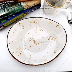 High Quality Ceramic Dinner Plates Set For Restaurant Hotel