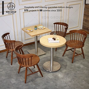 Cafe club elegant durable wooden restaurant chair for sale used