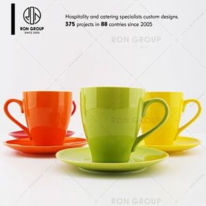 Hot Sale Carn Coffee Cup Set with Plate