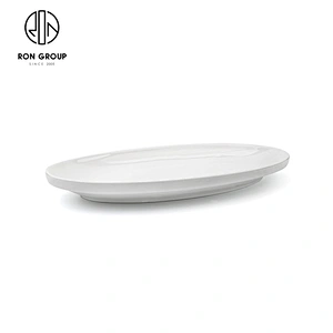 Restaurant Kitchen Use High Quality Design Ceramic Porcelain Fish Dinner Plate