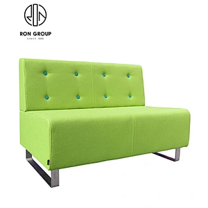 Custom Color Restaurant Coffee Shop Fabric Sofa