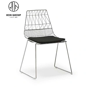 Vintage industrial garden party restaurant aluminum chair