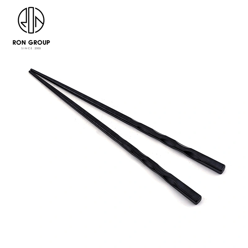 Hot Sale Hotel Restaurant Wave Style Black Color Japanese design chopsticks