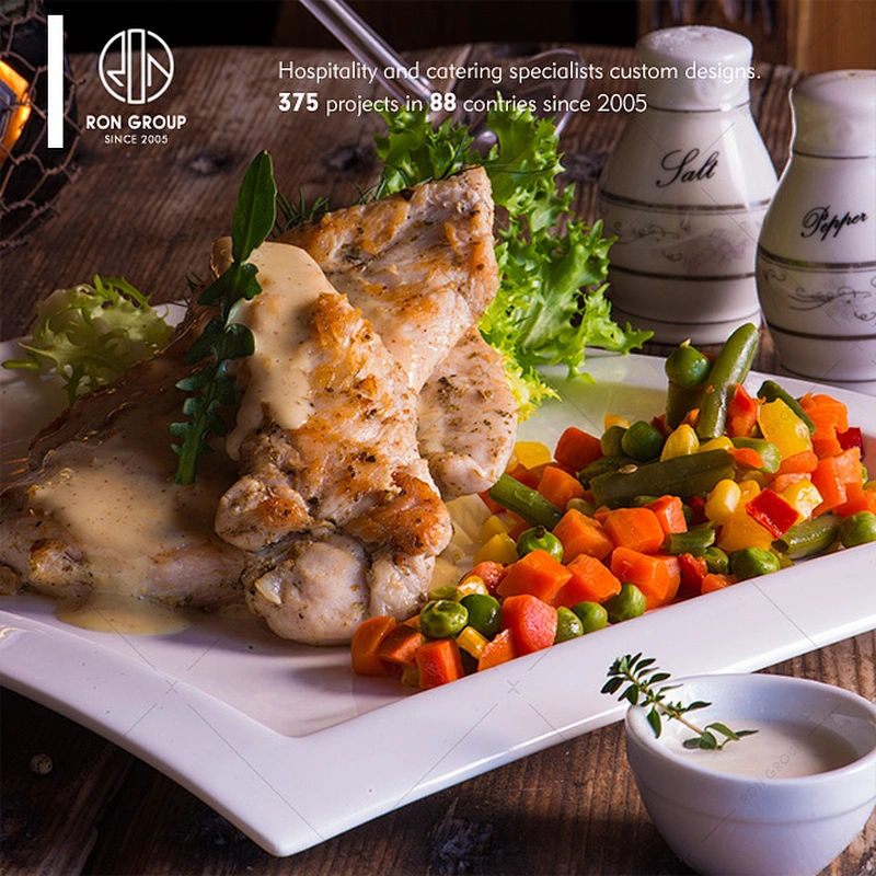 Hot Sale Dinner Ceramic Divided Plate For Restaurant