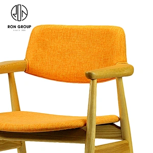 Wholesale Wooden Soft Seat Chair Restaurant Dining Modern With Arms