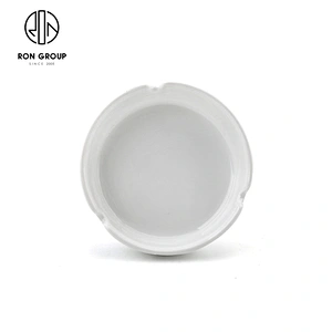 High Quality Hotel Bar Office Custom Round Porcelain White Ashtray