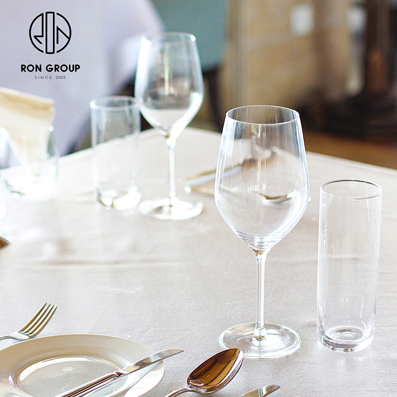 450ML Wedding Etched Lead-Free Crystal Bulk Wine Glasses For Sale