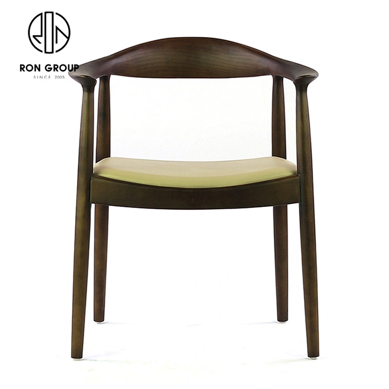 High Quality Restaurant Furniture Wishbone Wood Dining Chair With Soft Seat
