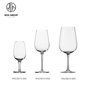 430ML Coffee Shop Elegant Clear Lead Free Wine Glasses Crystal